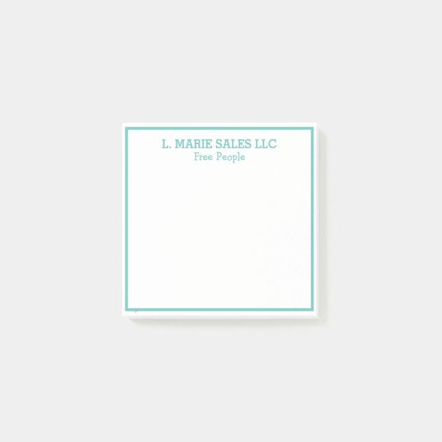 Bloco De Notas Posto de nomes PERSONALIZADOS - Notas de itens (Frente)