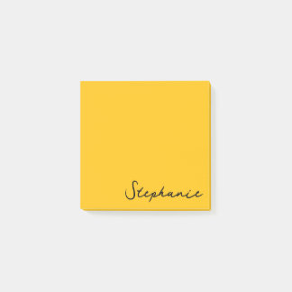 Bloco De Notas Posto de Script Amarelo Personalizado - Notas Adic