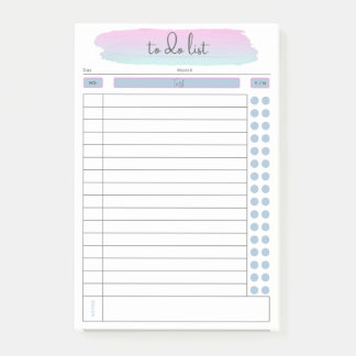 Bloco De Notas Posto de Tarefas Diárias a Fazer