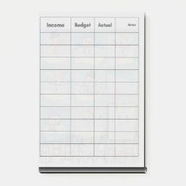 Bloco De Notas Posto de Tema de inverno do Controlador de Orçamen