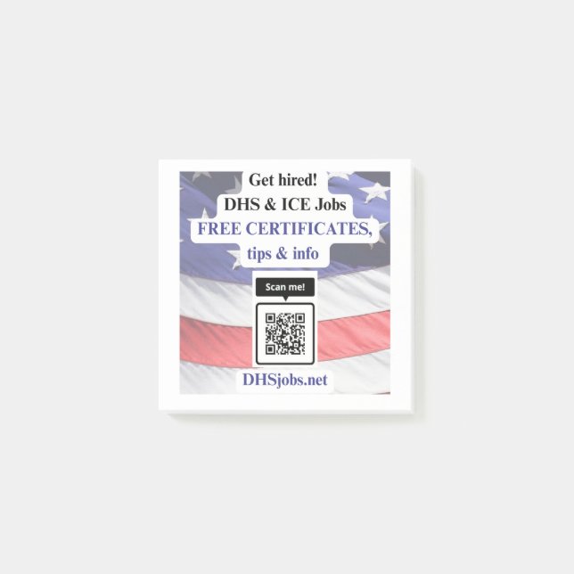 Bloco De Notas Posto de trabalhos DHS e ICE (Frente)