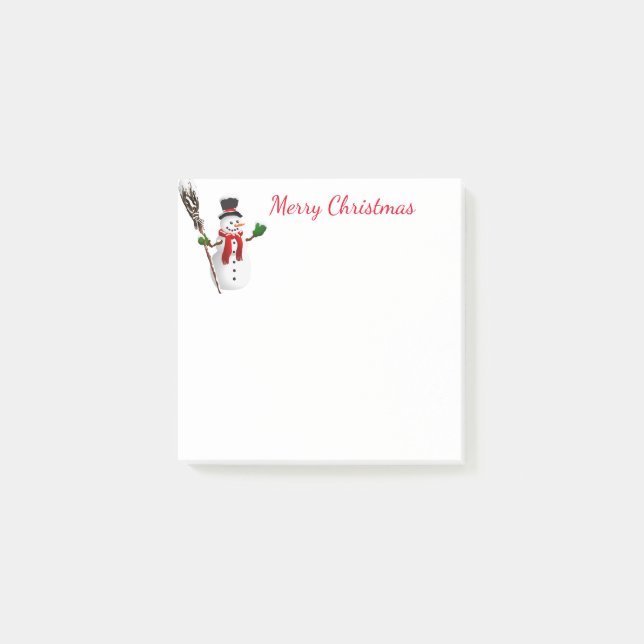 Bloco De Notas Posto Feriado-it-Notes-Snowman (Frente)