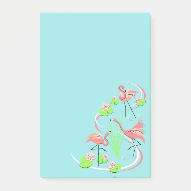 Bloco De Notas Posto Flamingo Fandango Trio - nota vertical (Frente)