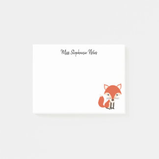 Bloco De Notas Posto Fox Cute Notas de Ti para Classe Office-Coll