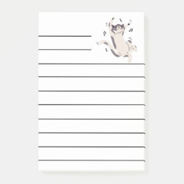 Bloco De Notas posto "Gato Dançante"