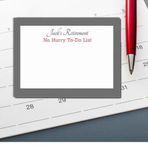 Bloco De Notas Posto humorístico do Custom Retiree que ele anota