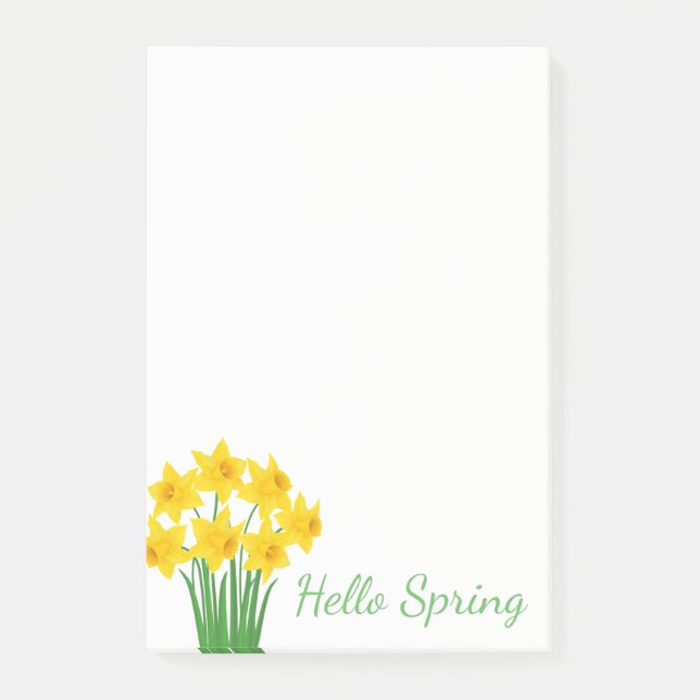 Bloco De Notas Posto-it-Notas-Daffodils (Frente)
