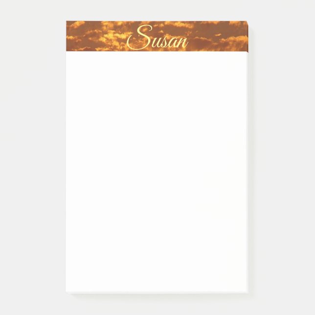 Bloco De Notas Posto-it Notas de Sunset (Frente)