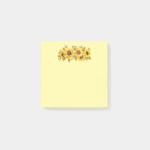 Bloco De Notas Posto-it-Notas-Girassóis