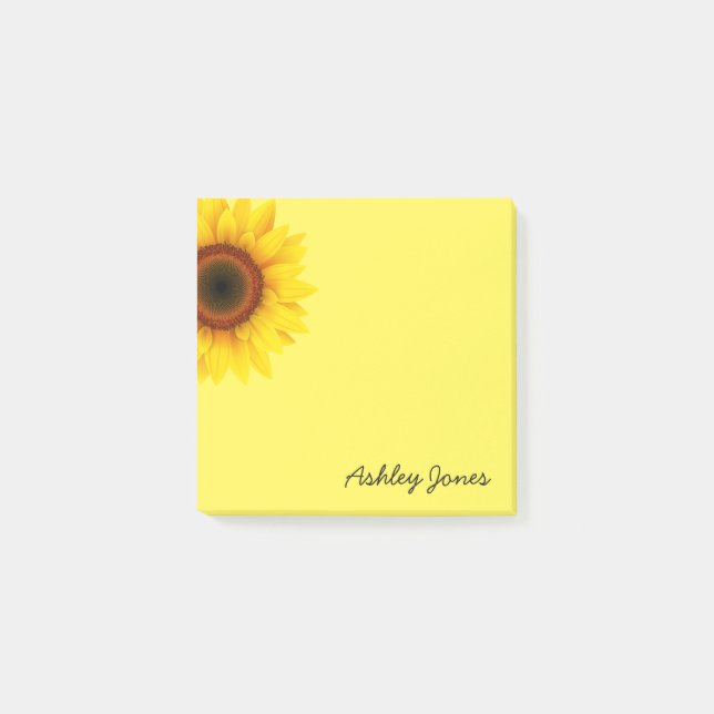 Bloco De Notas Posto-it-Notas-Girassol (Frente)
