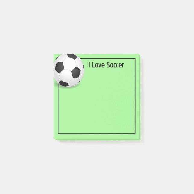 Bloco De Notas Posto-it-Notes-bola de futebol (Frente)