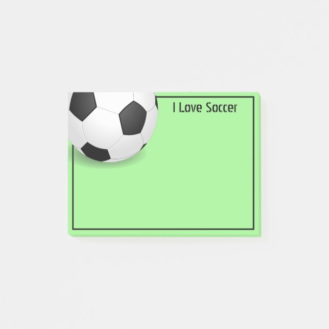 Bloco De Notas Posto-it-Notes-bola de futebol (Frente)