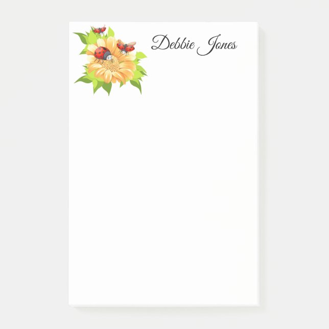 Bloco De Notas Posto-it-Notes-Ladybugs (Frente)
