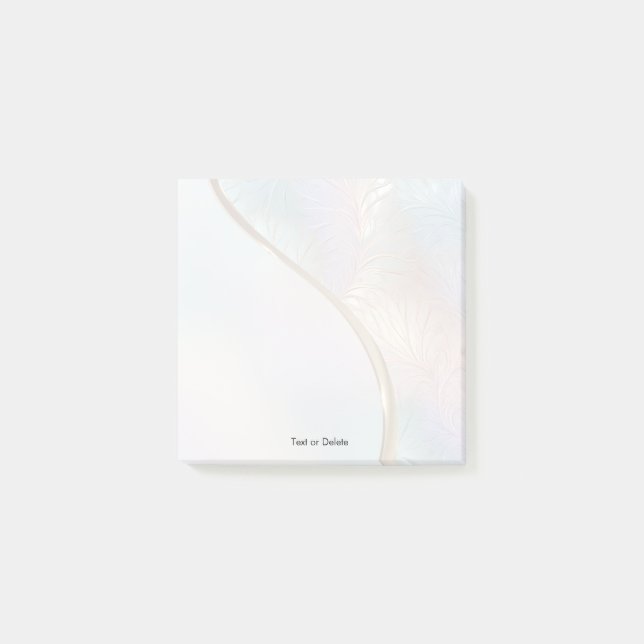 Bloco De Notas Posto moderno Abstrato iridescente anota (Frente)