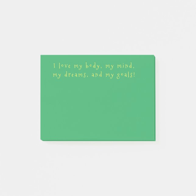 Bloco De Notas Posto-Notas _ afirmações positivas (Frente)