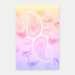 Bloco De Notas Posto Pastel Paisley-It