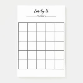 Bloco De Notas Posto Personalizado De Notas De Ti Com Grade