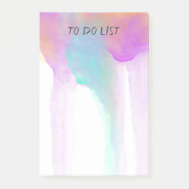 Bloco De Notas posto personalizado do design de aquarela bonito