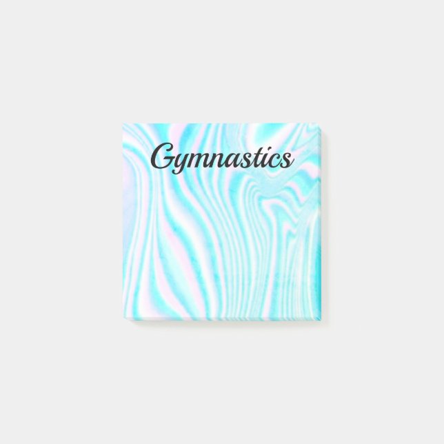 Bloco De Notas Posto-Ti Notas de Gymnastics Stationery (Frente)