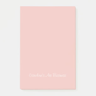 Bloco De Notas Posto-Ti Rosa de Arte Personalizada - Notas