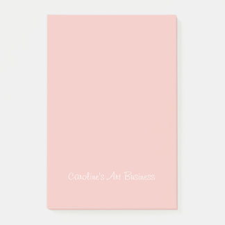 Bloco De Notas Posto-Ti Rosa de Arte Personalizada - Notas