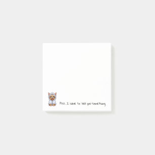 Bloco De Notas Posto Yorkie Lover