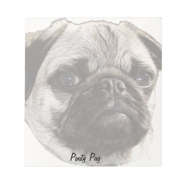 Bloco De Notas Pouty Pug (Frente)