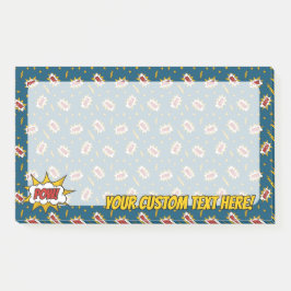 Bloco De Notas Pow Comic Sound Effect Pattern