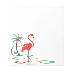 Bloco De Notas Praça Flamingo de Natal Vermelho