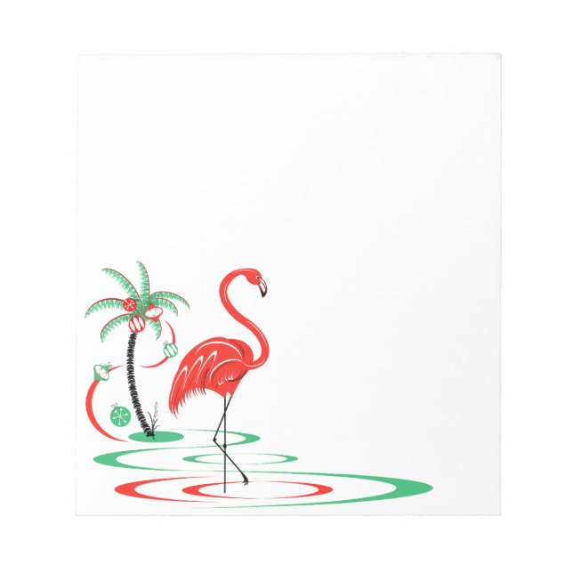 Bloco De Notas Praça Flamingo de Natal Vermelho (Frente)