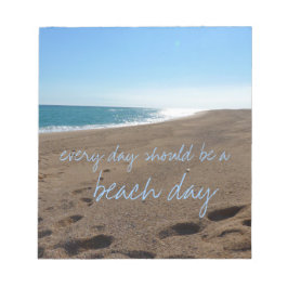 Bloco De Notas Praia com Cotação