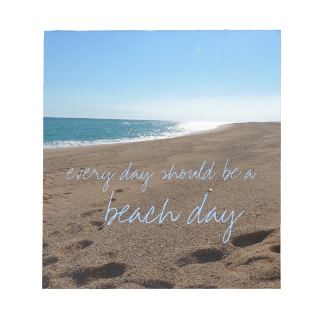 Bloco De Notas Praia com Cotação (Frente)