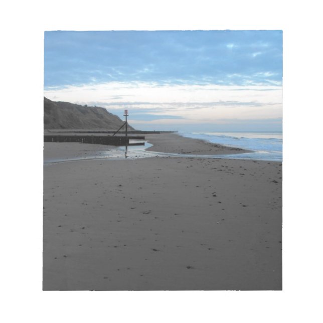 Bloco De Notas Praia em Mundesley, Norfolk (Frente)