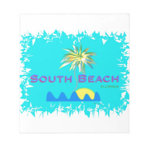 Bloco De Notas Praia sul do divertimento, Florida