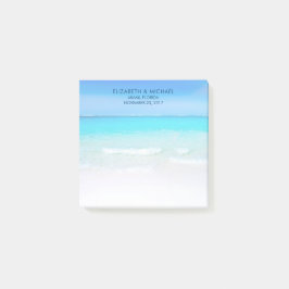 Bloco De Notas Praia tropical com Casamento de Mar Turquesa