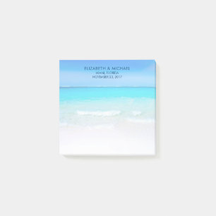 Bloco De Notas Praia tropical com Casamento de Mar Turquesa