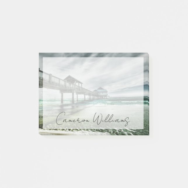 Bloco De Notas Praias Tropicais | Clearwater Florida (Frente)