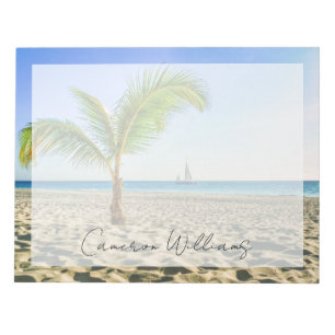 Bloco De Notas Praias Tropicais Maré, Palm Tree, Aruba