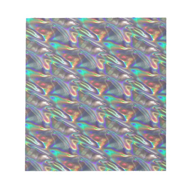 Bloco De Notas prata holográfica (Frente)