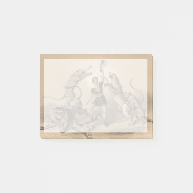 Bloco De Notas Praticante De Circo Em Pé De Animais Viciados (Frente)