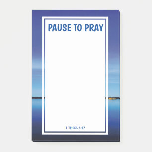 Bloco De Notas Pratique as solicitações PAUSE TO PRAY Prayer