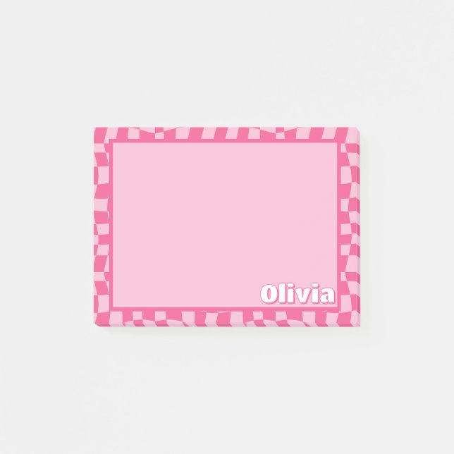 Bloco De Notas Pré-Disquete Rosa Verificado (Frente)