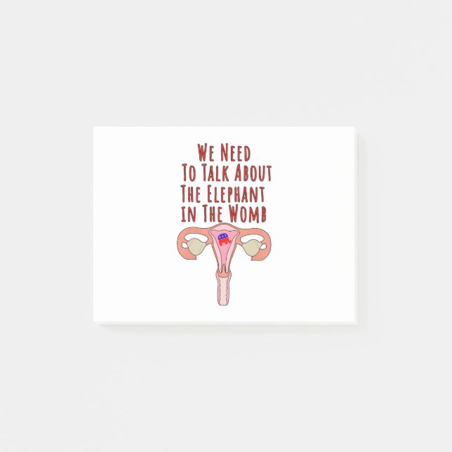 Bloco De Notas Precisamos conversar sobre o elefante na Womb (Frente)