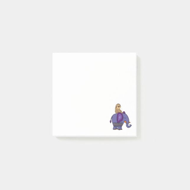 Bloco De Notas Preguiça engraçada que monta desenhos animados (Frente)