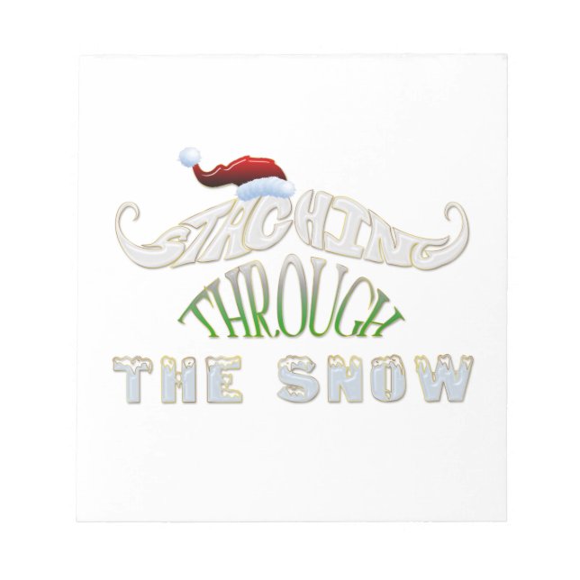 Bloco De Notas Prendendo pela neve (Frente)