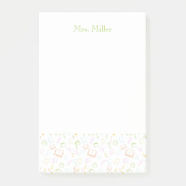 Bloco De Notas Preppy Teacher Notes