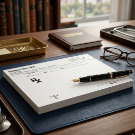 Bloco De Notas Prescription Notepad for Doctors and Medical Offic