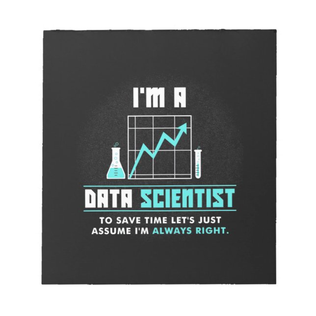 Bloco De Notas Presente cientista | Sou Um Cientista Da Informaçã (Frente)