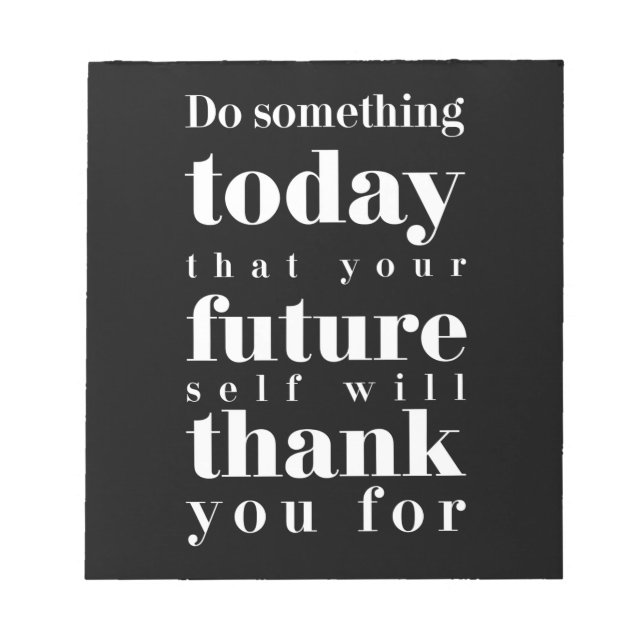 Bloco De Notas Presente de aniversário faça algo hoje (Frente)