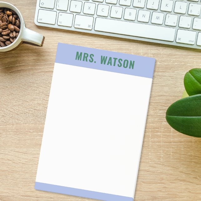 Bloco De Notas Presente de Apreciação de Papel de Professora de N (Custom Name Teacher Stationery Appreciation Gift Post-it Notes)